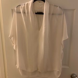 White short sleeve classic Vince top